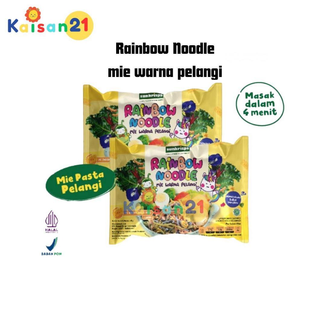 

SUNKRISPS Rainbow Noodle 45g - Mie Pelangi - Mi Instan Sehat Rasa Keju Cheese