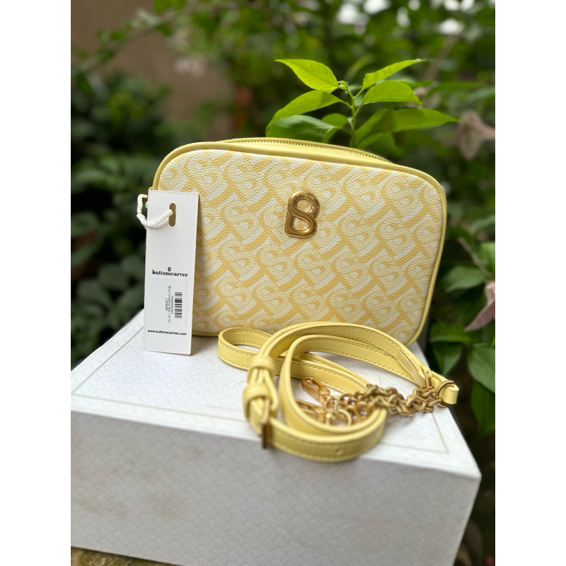 tas buttonscarves bimu Crossbody Bag yellow
