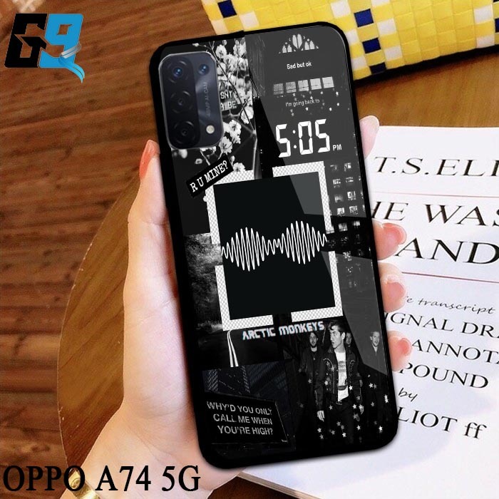 Case Oppo A74 5G  [ BlackAesthetic 01 ] Aneka casing, case, kondom hp, custom case, case aesthetic c
