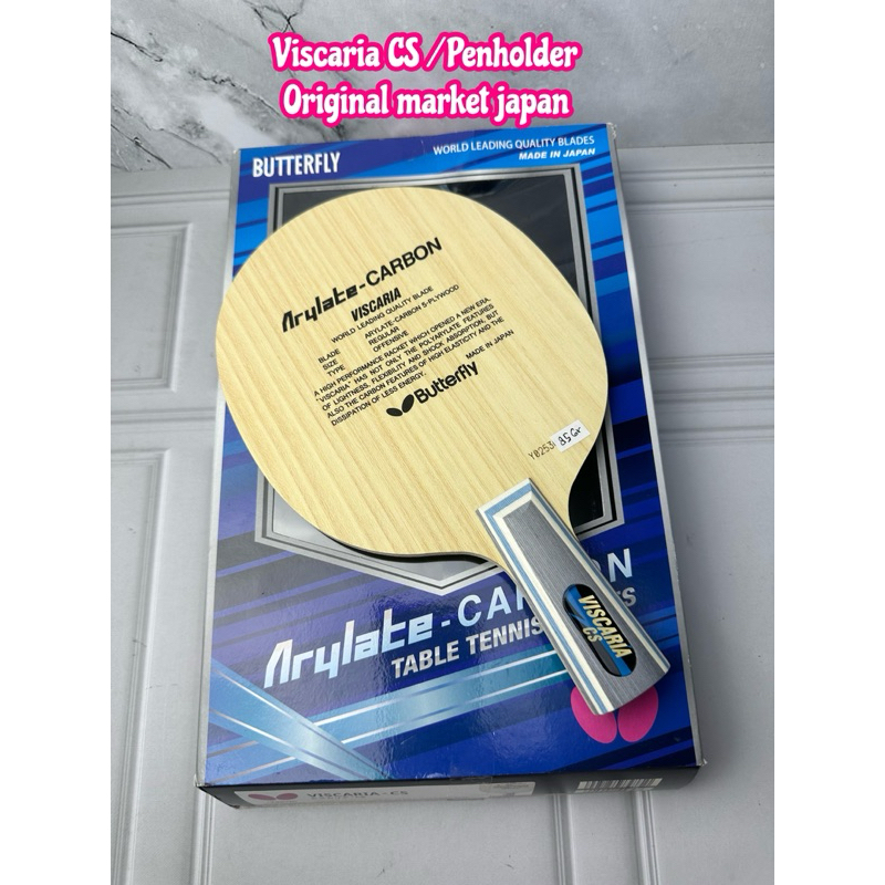NEW KAYU BAT BET BLADE TENIS MEJA PINGPONG BUTTERFLY VISCARIA CS PENHOLDER ORIGINAL MARKET JAPAN
