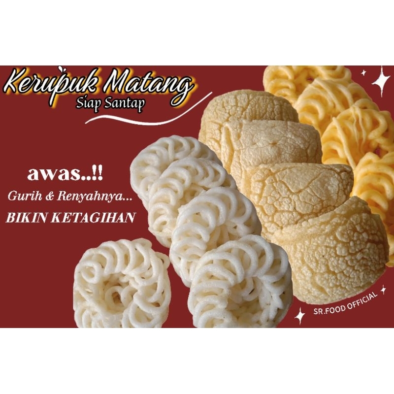 

[1kg] Kerupuk Matang Rambak Terasi/Rambak Tapioka Kemasan Ball 1kg