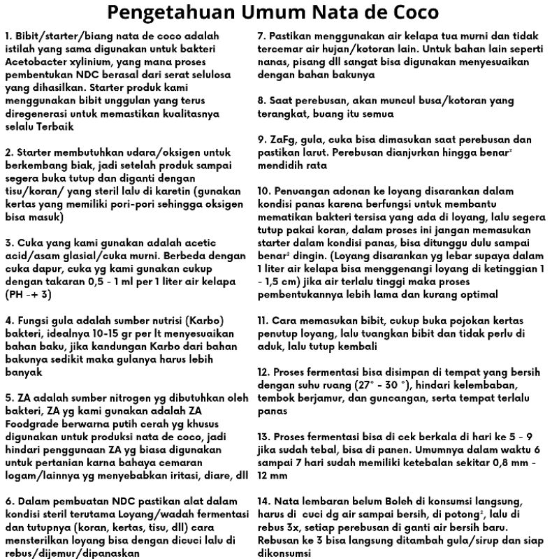 

Korzaln Bibit Nata De Coco - Starter Acetobacter Xylinium , Bisa Untuk Starter Nata De Pina, Nata De