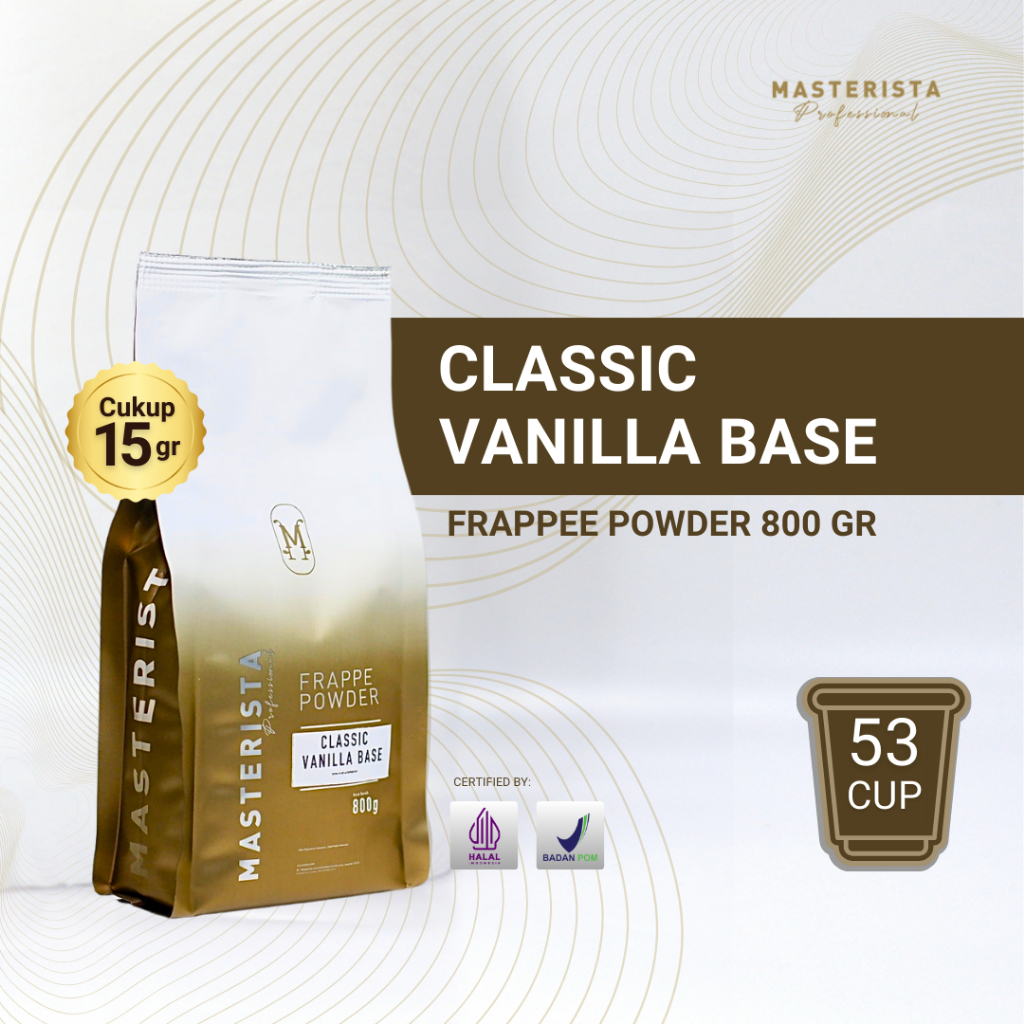 

Masterista Bubuk Minuman Classic Vanilla Base 800gr