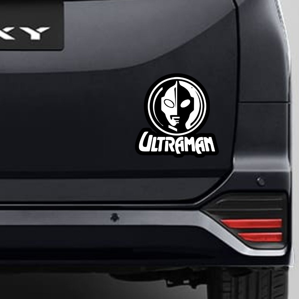 CUTTING STICKER MOBIL ULTRAMAN STIKER BAGASI MOBIL KEREN