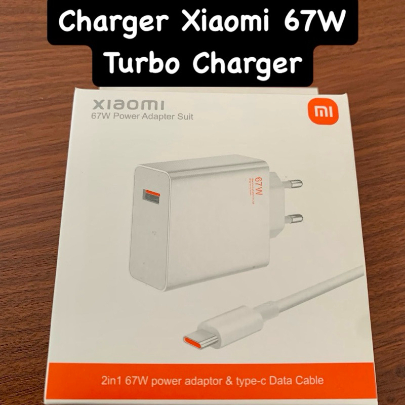 [ GARANSI 30 HARI ] CHARGER XIAOMI 67WATT TURBO CHARGER TYPE C