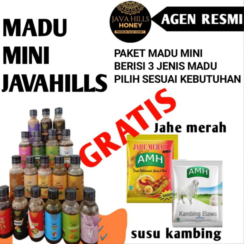 

MADU MINI JAVAHILLS HONEY MADU MURNI ASLI 100% HALAL SUDAH TERUJI LAB MADU KELUARGA SEHAT PILIHAN BERISI 3 JENIS MADU SESUAI KEBUTUHAN