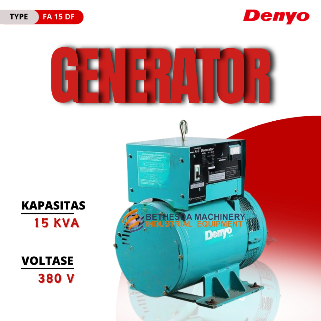 denyo FA-15DF Generator Sinkron 3 Fase 15 kVA