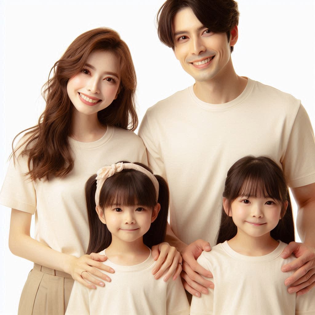 Kaos Polos Cream Kaos Pria Kaos Wanita Kaos Anak