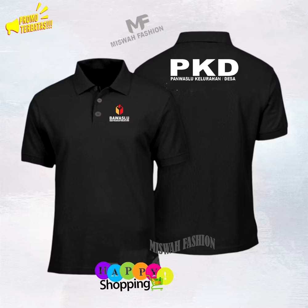 KAOS KERAH/POLO TSHRIT PKD/BAWASLU TERBARU/PRIA/WANITA