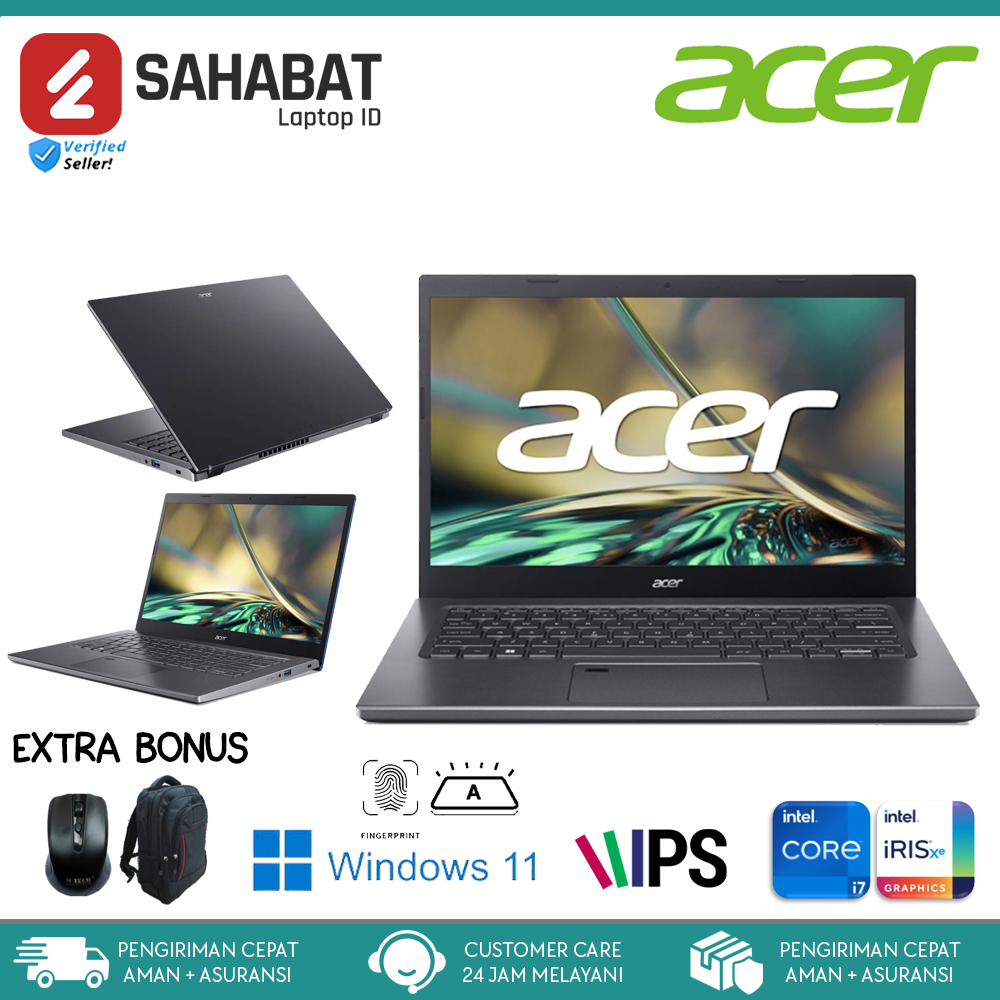 Laptop Ultrabook - Acer Aspire 5 slim a515 - Intel i7 1165G7 - Ram 16gb - Iris Xe - Windows 11