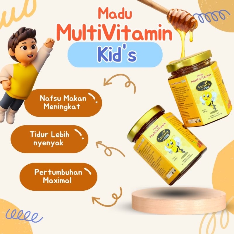 

Madu MultiVitamin KID - Madu Azzura KID - Madu Anak hebat dan Ceria - Madu Azzura