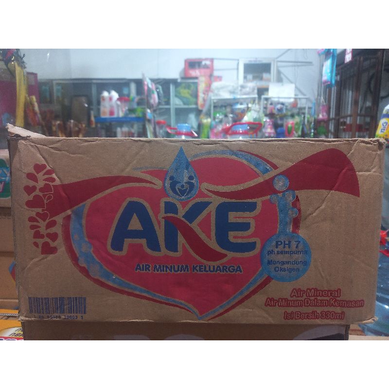 

Air Mineral AKE Botol 330 ml (24 botol)