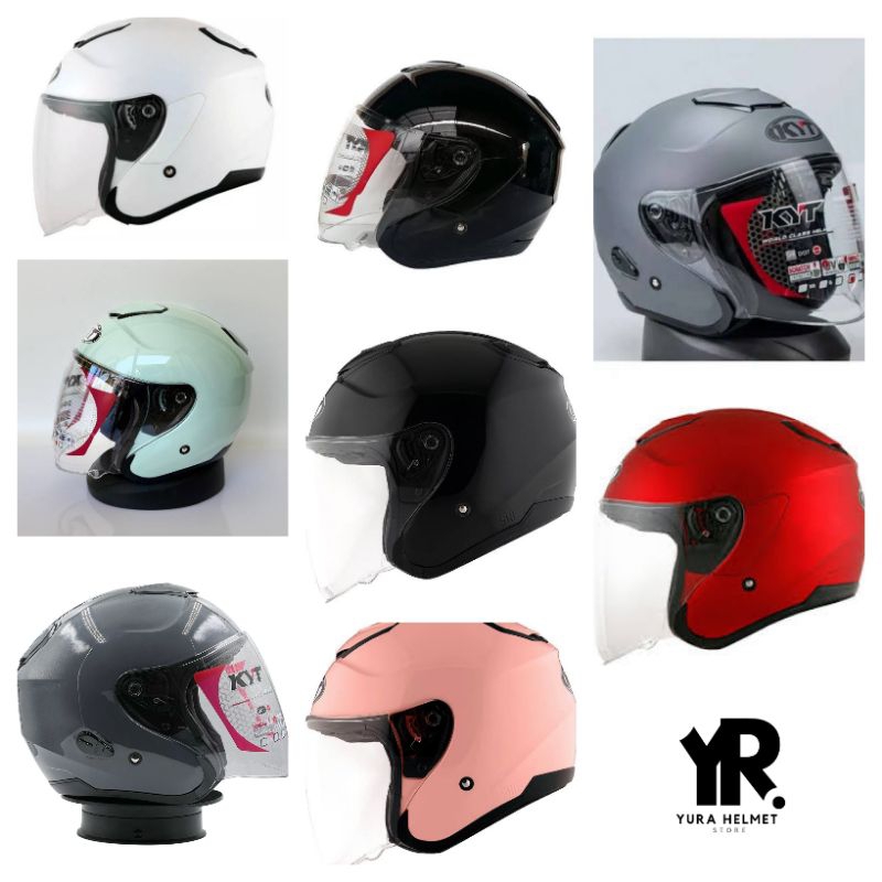 HELM KYT KYOTO R SOLID ORIGINAL / Helm Kyt Kyoto polos Original 100% /helm pria/wanita/helm keren