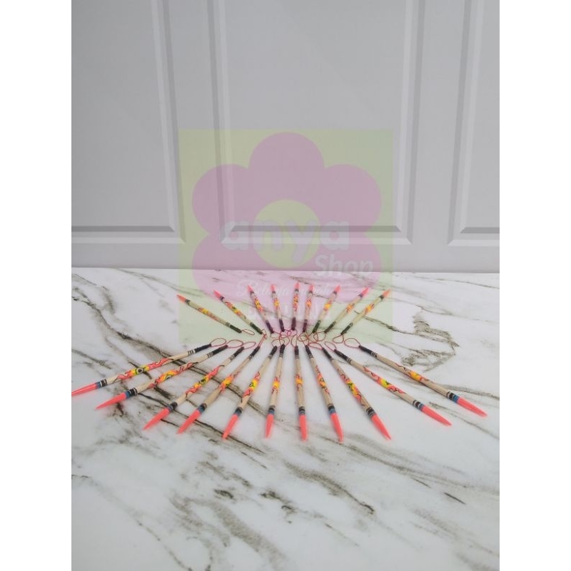 Pelampung Kumbul Jarum Pancing Motif Batik No 7,8,9,10 (1 kodi) Isi 20 Pcs