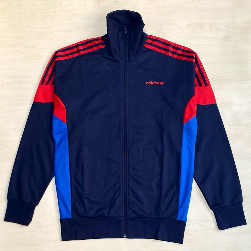 Tracktop Adidas firebird colourway red navy