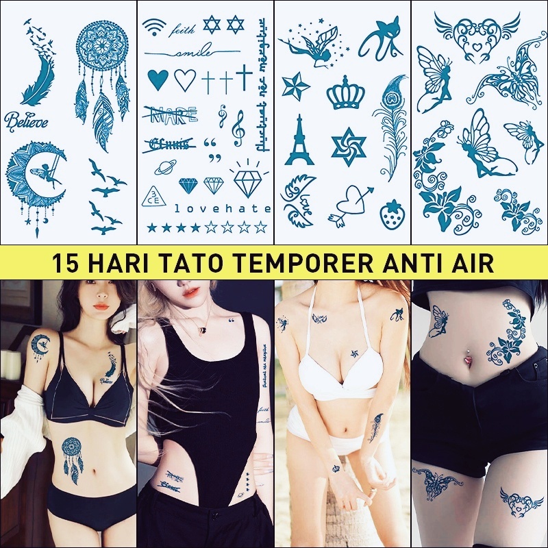 tato temporer tahan lama 15 hari tato temporer anti air