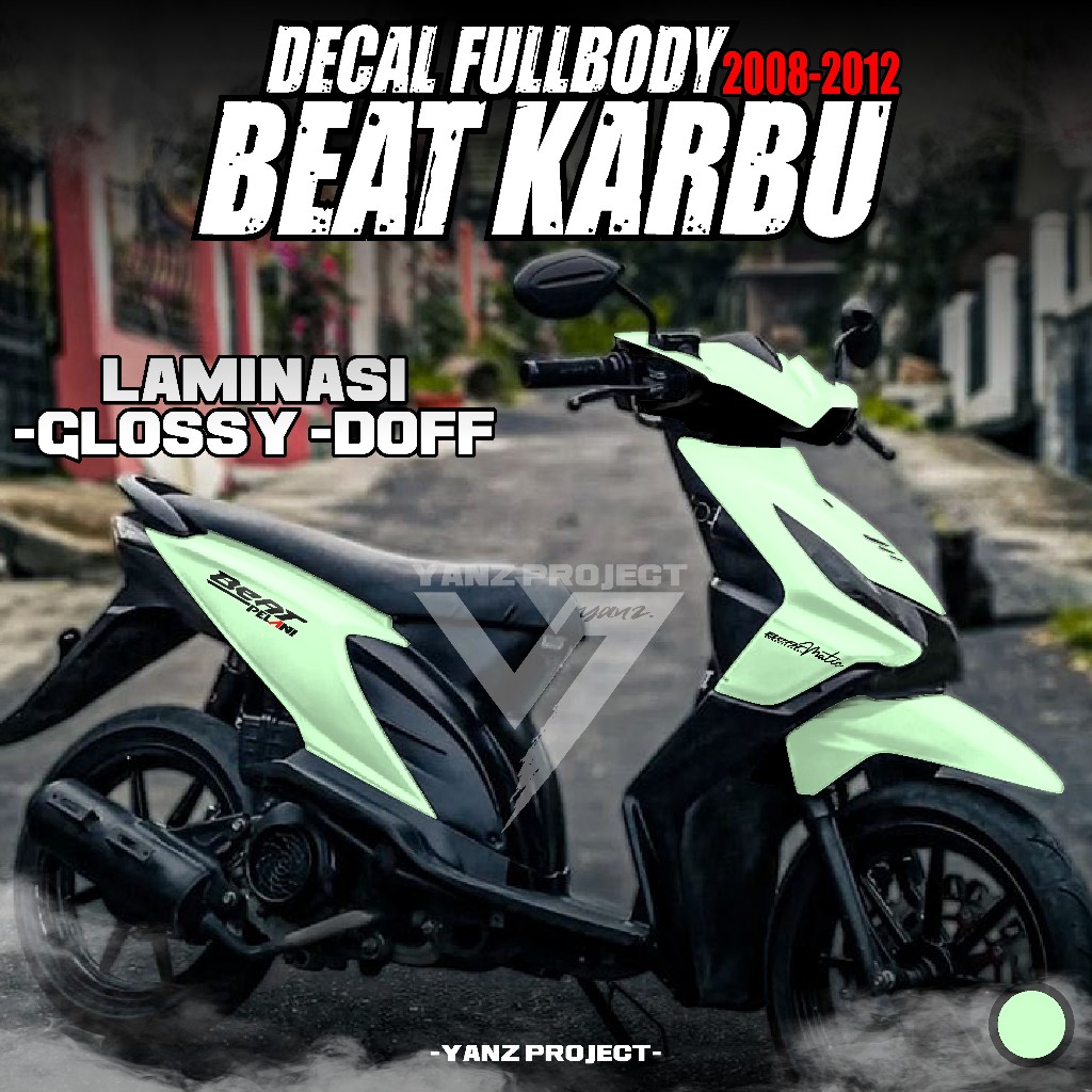 (COD) TERBARU Decal Sticker Honda Beat KARBU 2008 2009 2010 2011 2012 Full body - Stiker Skotlet Mod