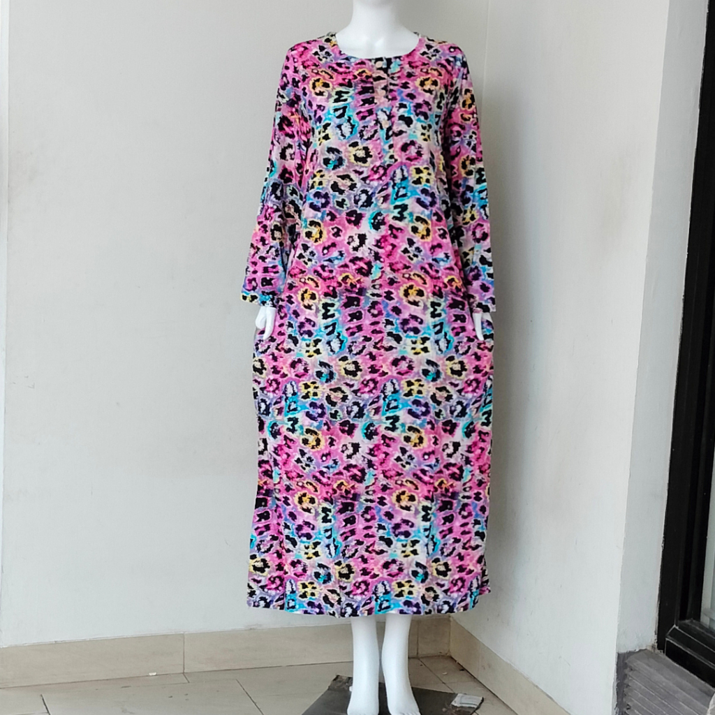 JESS || DASTER LONGDRESS KUDA MAS LENGAN PANJANG LD 110CM