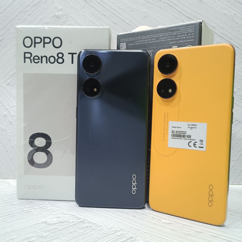 Oppo Reno 8T 8/256 GB Handphone Second Bekas Fullset