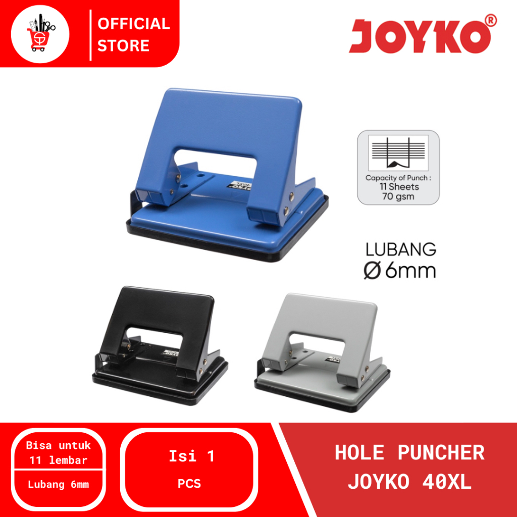 

Hole Puncher | Pembolong Kertas Joyko 40XL (1 PCS)