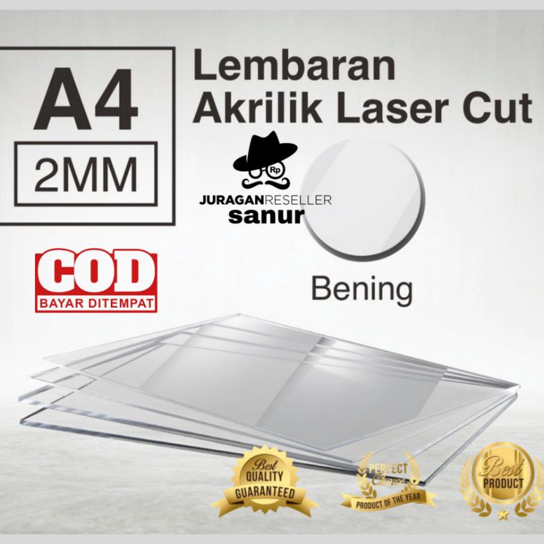 

Lembaran AKRILIK A4 2MM ACRYLIC BERKUALITAS bening saja h ZF6