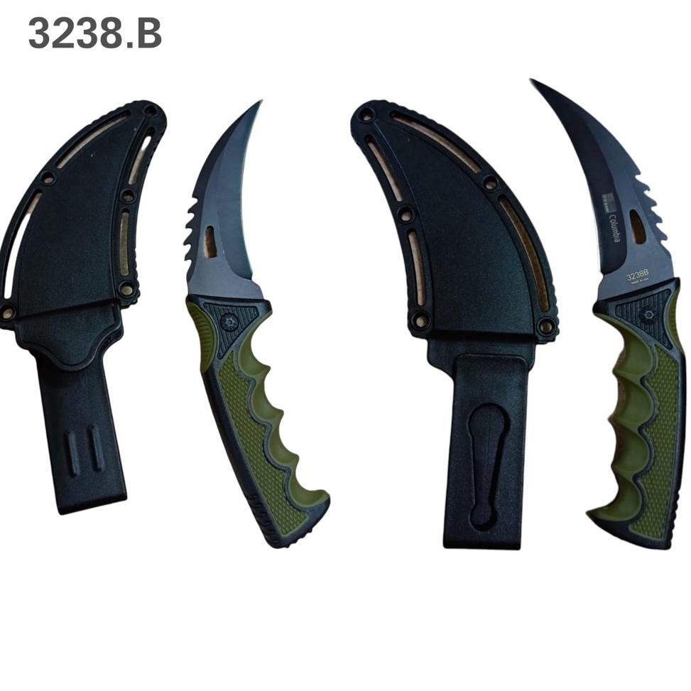 KODE X17Q Pisau Survival Columbia 3238B Pisau Sangkur Columbia Survival Kit