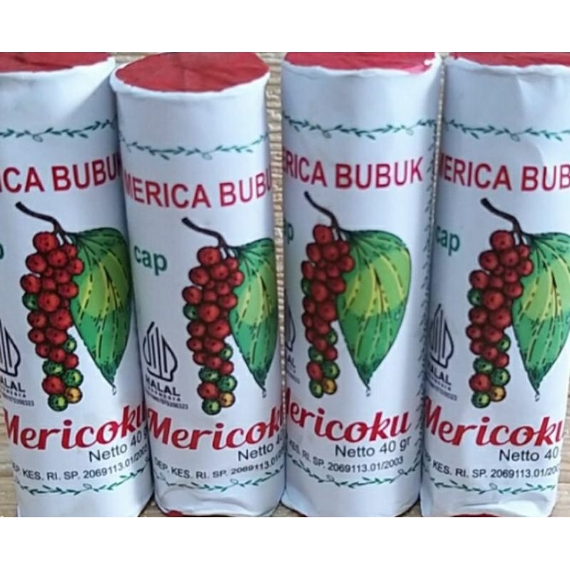 

Merica Bubuk Cap mericoku 40gr lada bubuk