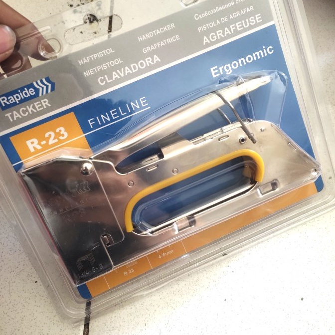 

KODE R9T7 Rapide Staples Tembak 48mm Staples Gun 48mm R23 Mata 134 136 138