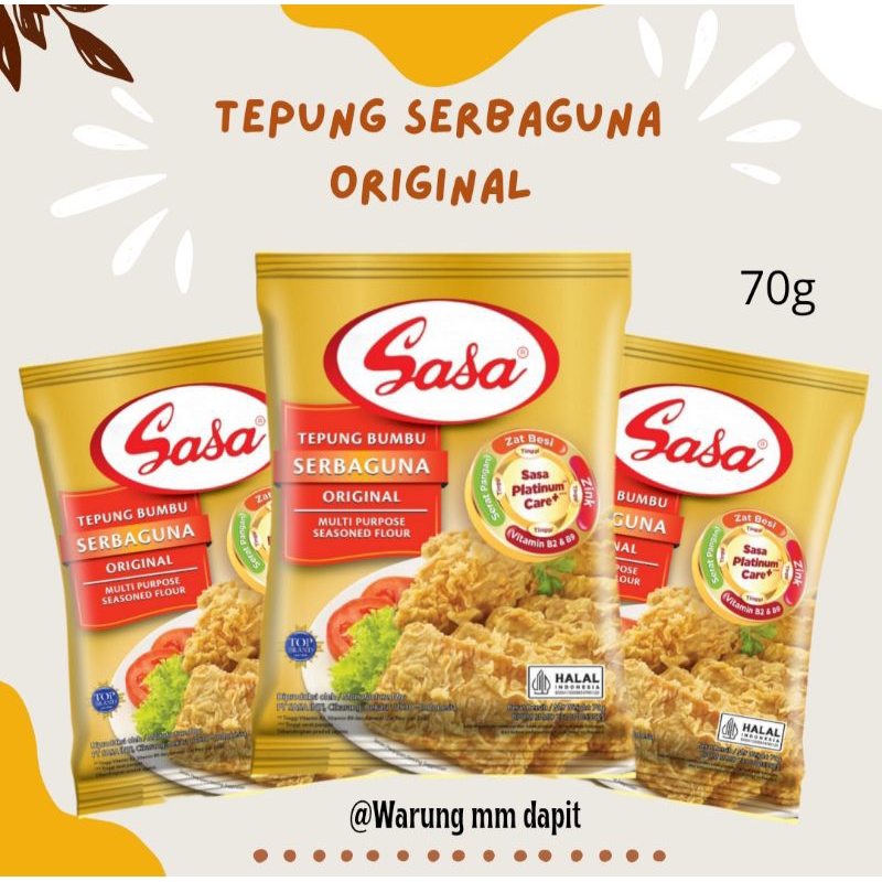 

Tepung Bumbu Serbaguna Original 70g Merek Sasa