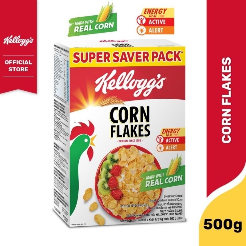 

Grosir Berkah Jaya | Kelloggs Corn Flakes Cereal 500g 3Box