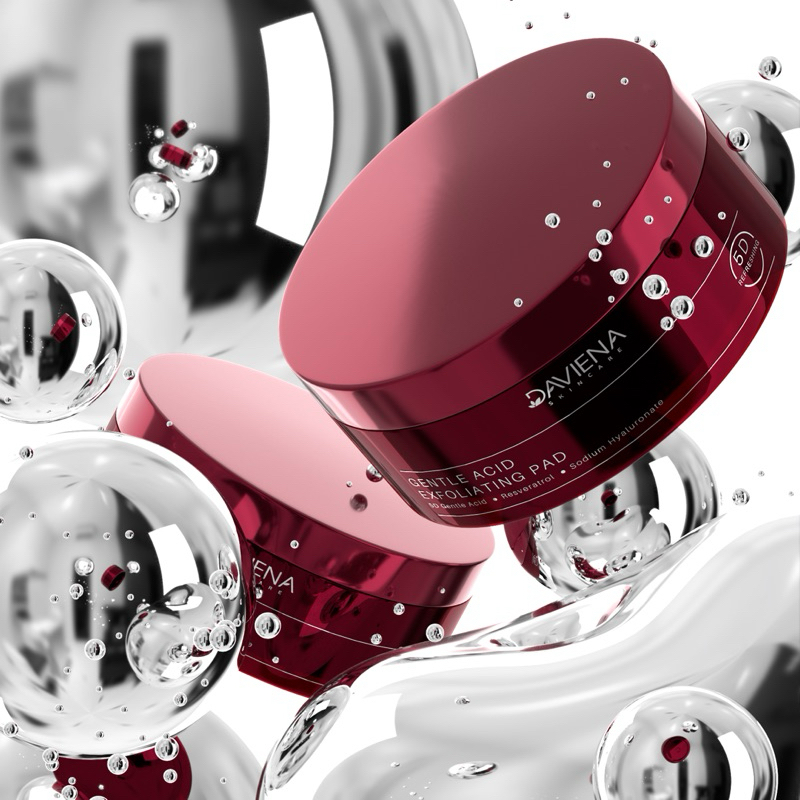 GENTLE ACID EXFOLIATING PAD DAVIENA SKINCARE ORGINAL OFFICIAL STORE