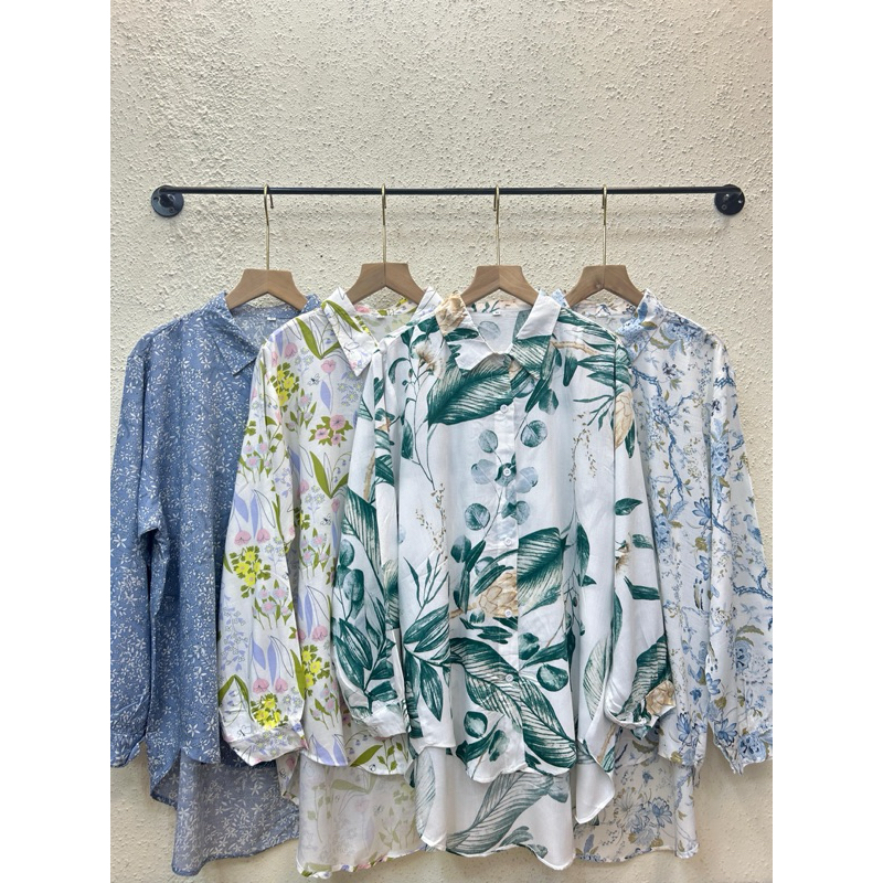 Kemeja Motif/Blouse Motif/Kemeja Katun Rayon/Rayon Viscose Premium