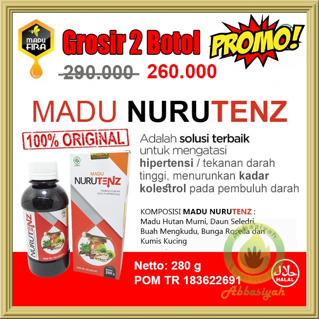 

Madu Nurutenz Paket 2 botol lebih murah - nuruten madu darah tinggi