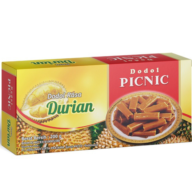 

Dodol Garut PICNIC Rasa Durian 200 Gram