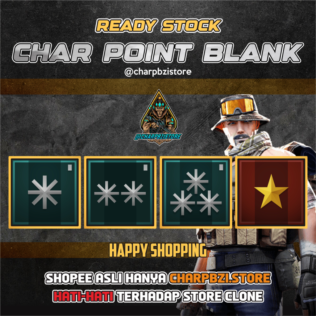 CHAR PB / CHAR POINTBLANK  - MAJOR - LETCOL - COLONEL - BRIGADIR