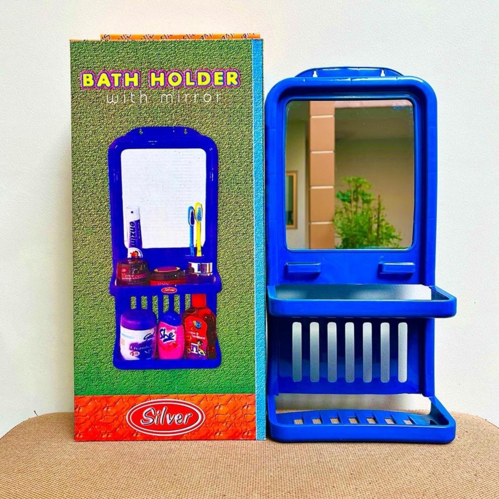 Terbaik Rak Kamar Mandi Cermin Sabun Tempel Dinding Make Up Makeup Kosmetik Cosmetic Plastik Plastic