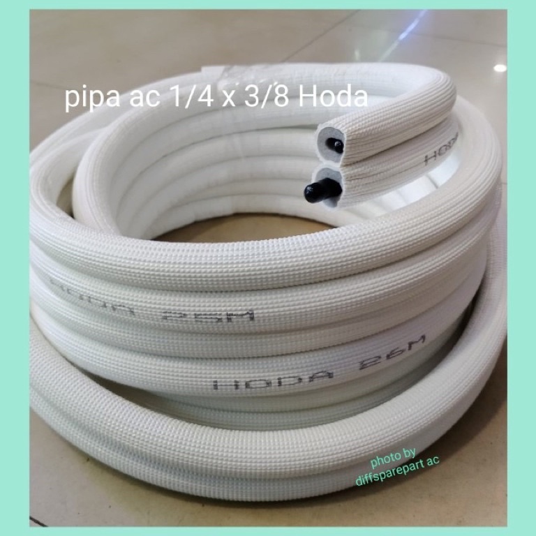 Bagus Banget ORIGINAL Selang AC Pipa AC HODA 12pk 34pk 1pk meteran  Selang AC hoda ORIGINAL harga pe