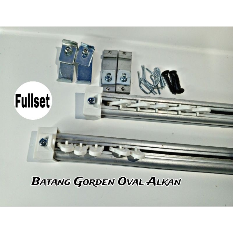 Batang Gorden Oval Alkan / Besi Vitrase / Rel Gorden Oval Alkan / Besi Gorden / Batang Gorden Tebal