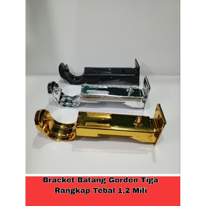 Bracket Batang Gorden Tebal 1,5mm / Kaki Tiang Gorden / Bracket Tiang Gorden