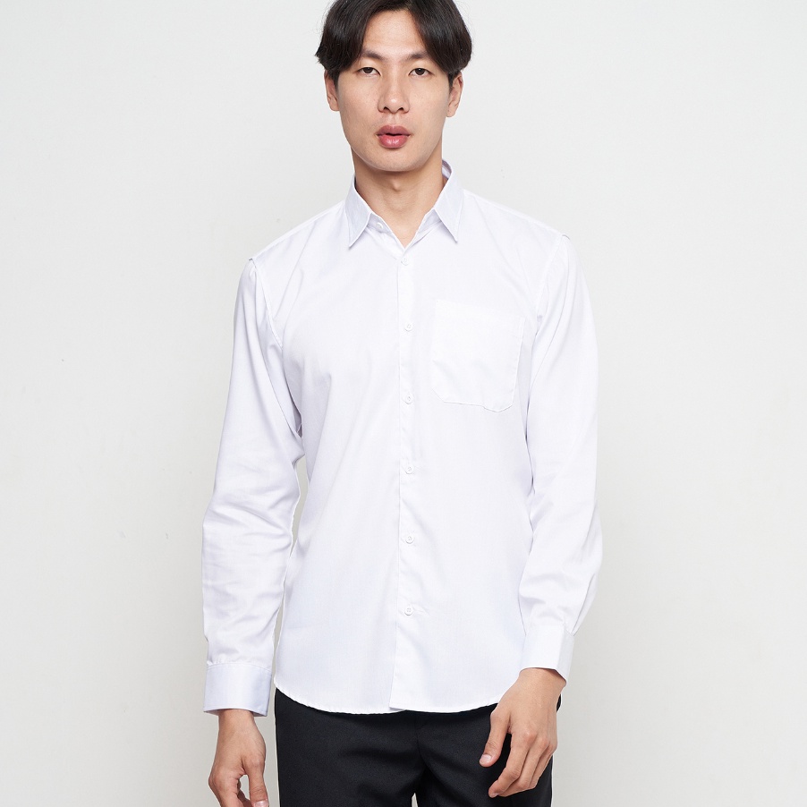 Premium Parayu  Kemeja Putih Pria Basic Formal Untuk Jas Blazer Kantoran