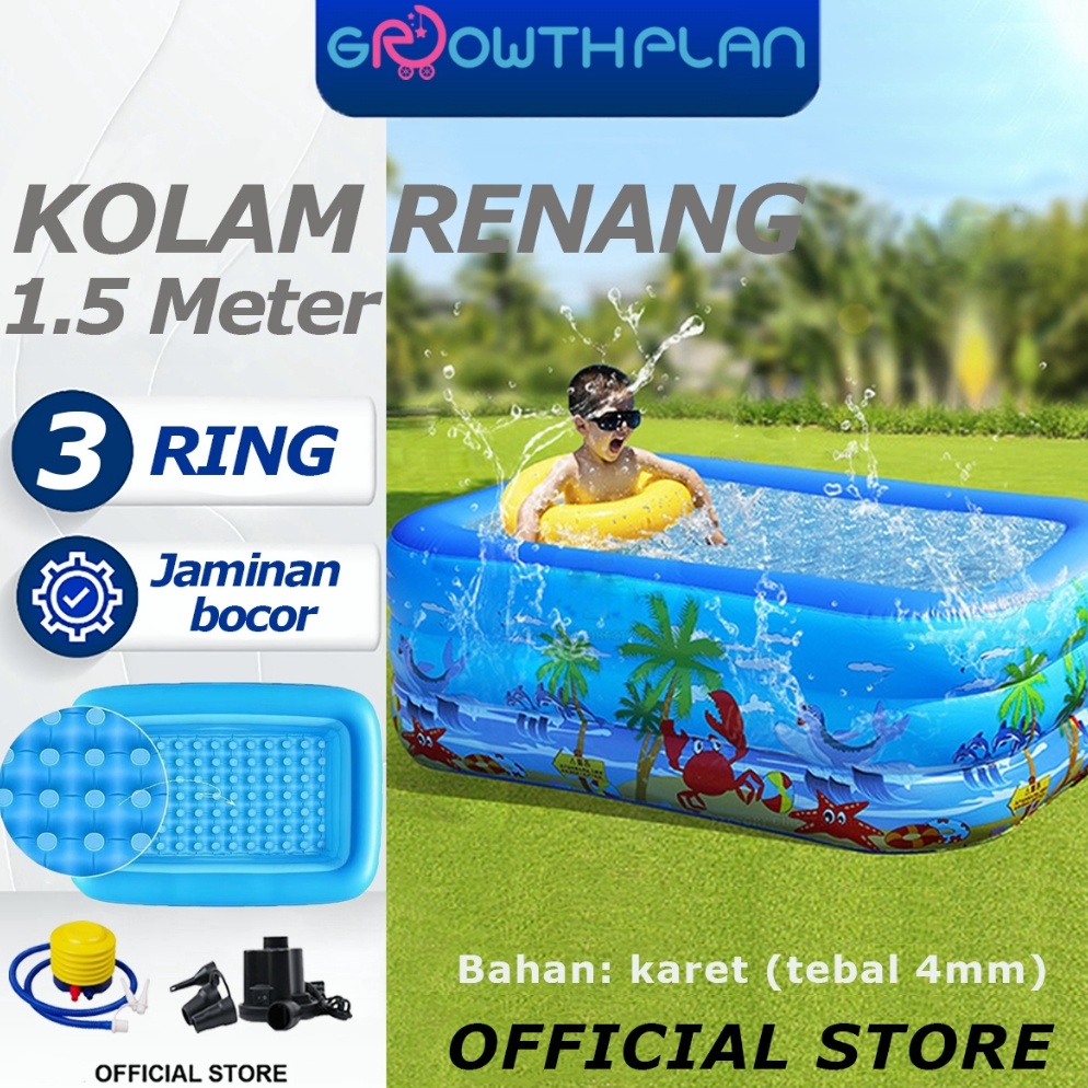 Paling Disukai Ready stockKolam renang anak 1215cm mainan kolam renang anak kolam renang yang meneba