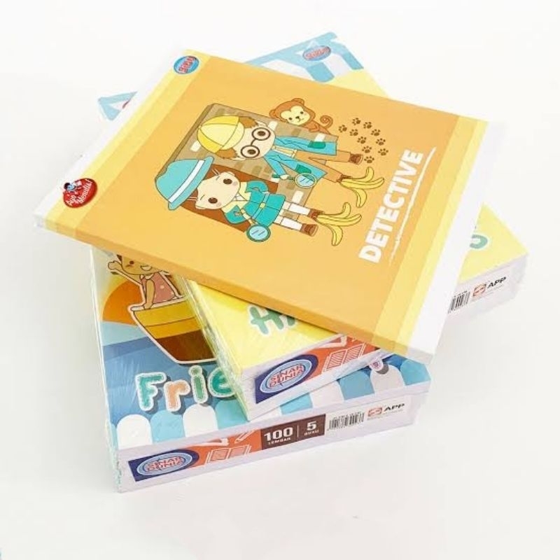 

Buku Tulis Pendek Sinar Dunia / Sidu 100 Lembar (1 Pack Isi 5 Buku)