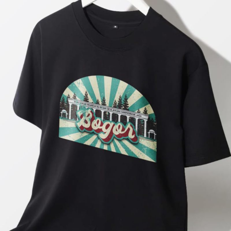 Baju Kaos Oleh-Oleh Bogor - T Shirt Bogor Iconnic Tugu Kujang