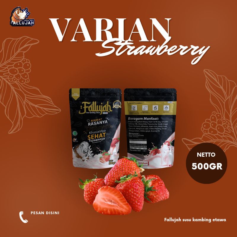 

Fallujah Susu Kambing Etawa Varian Strowberi