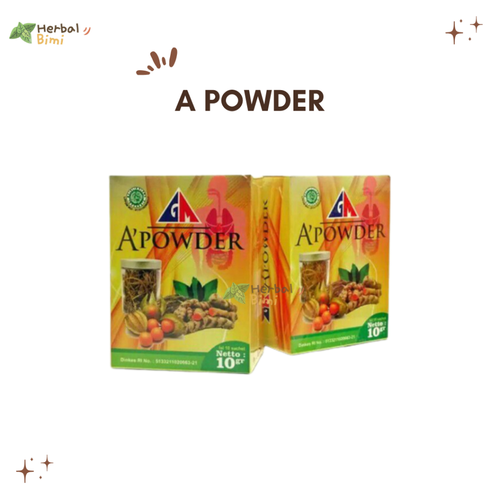 GM A POWDER/HERBAL LAMBUNG/A POWDER/MENGATASI GANGGUAN PERNAFASAN DAN PENCERNAAN
