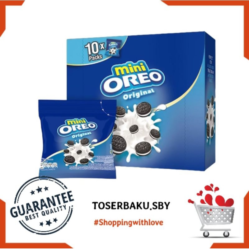 

Oreo Mini Original Black n White 1 Box 10pcs × 20g / Snack Murah Surabaya / Camilan / Agen Surabaya / Oreo Kecil