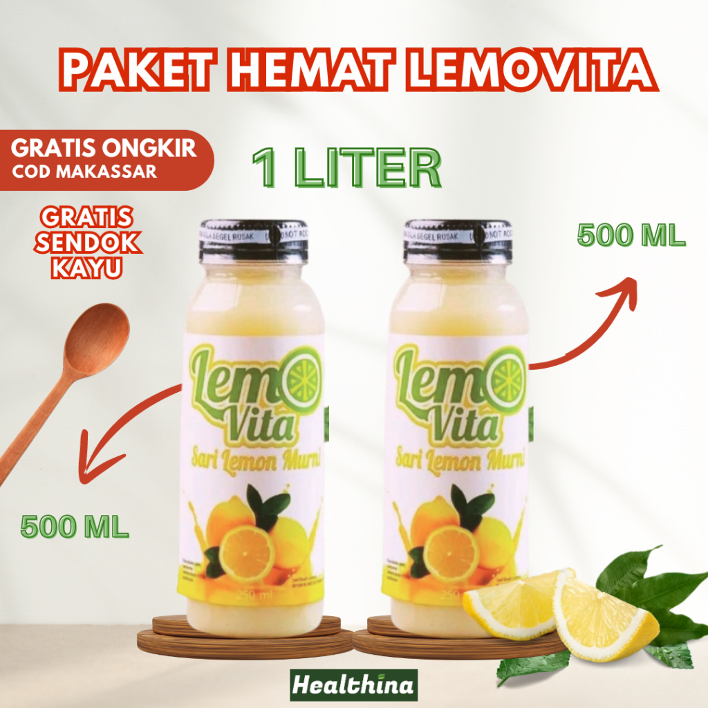 

Paket Hemat Lemovita Sari Lemon Lemovita 1 Liter - Segar, Murni, dan Kaya Vitamin C