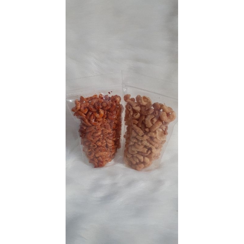 

Makaroni Bantet/Makaroni Gurih Asin/Snack Kriuk/Cemilan Gurih Pedas/Snack Teman Makan/Makroni Pedas Daun Jeruk/Cemilan Gurih Dan Pedas