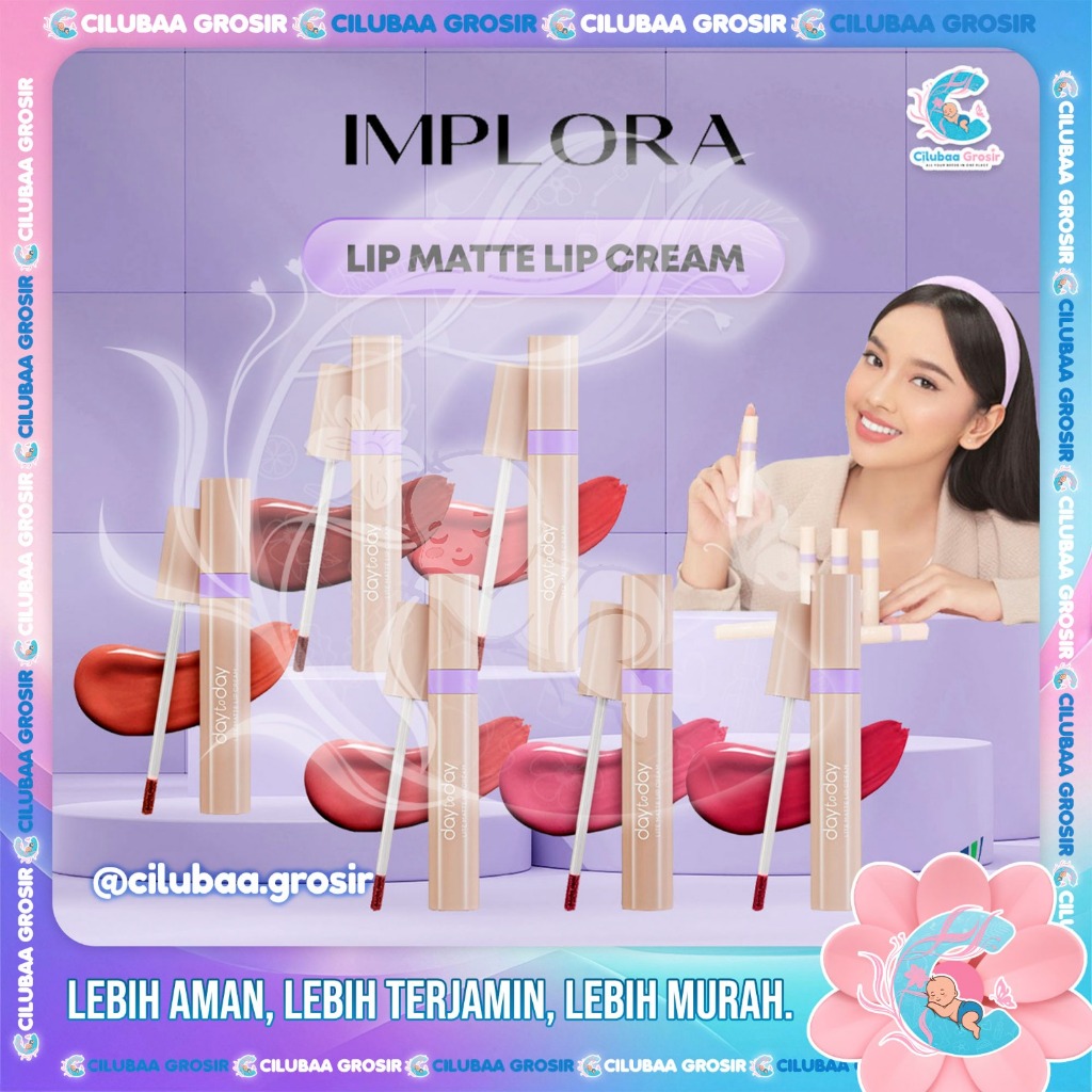IMPLORA Day To Day Series - Lite Matte Lip Cream 4g || Lipstick || Lip Matte || Lip Cream Implora Da