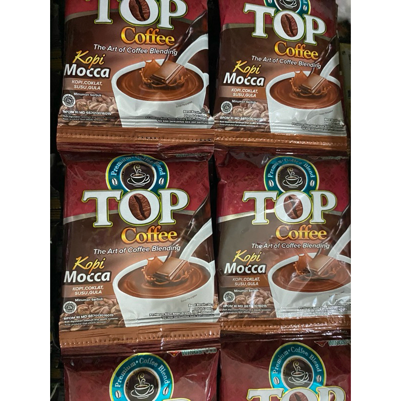 

top coffee mocca *1 renceng | kopi mocha | kopi renceng | kopi sachet | kopi murah | wings | top